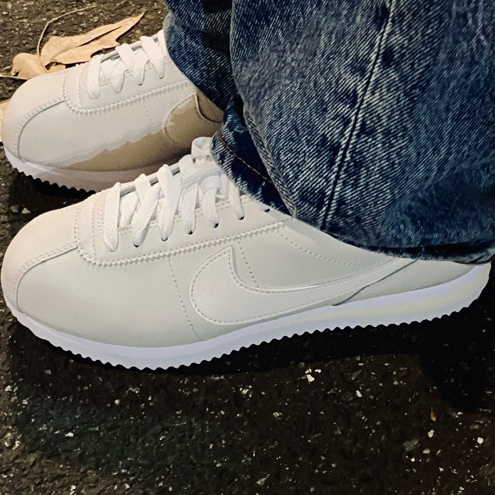 Classic White Nike Cortez Sneakers - Picture 3 of 3